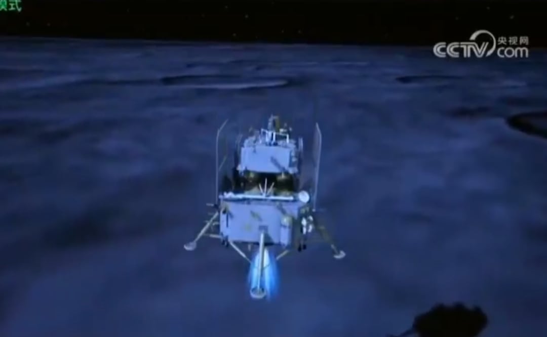 Sonda china lanzada en mayo logra posarse en la cara oculta de la luna, dice prensa estatal. Foto: Captura