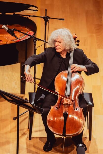 El violonchelista británico Steven Isserlis. Foto: Arte & Cultura del Centro Ricardo B. Salinas Pliego.