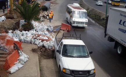 Obras en La Quebrada complican vialidad en Tlalnepantla