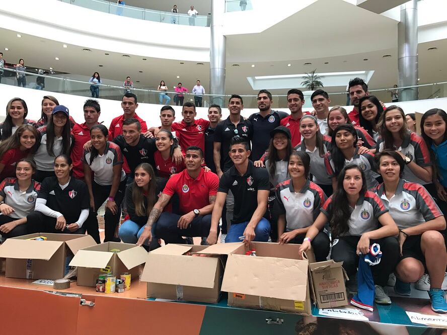 Foto: Twitter @atlasfc / Los equipos de la Liga MX recaudaron víveres y fondos para los damnificados