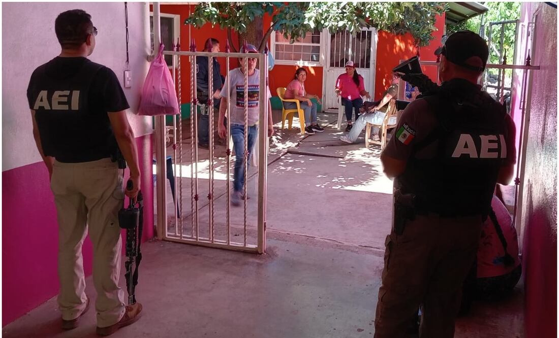 En operativo de seguridad se sigue brindando atención a las más de 300 víctimas de la violencia en Guadalupe y Calvo, Chihuahua. Foto: Especial