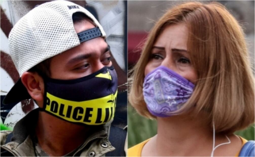 Las 26 formas diferentes de llevar cubrebocas en México