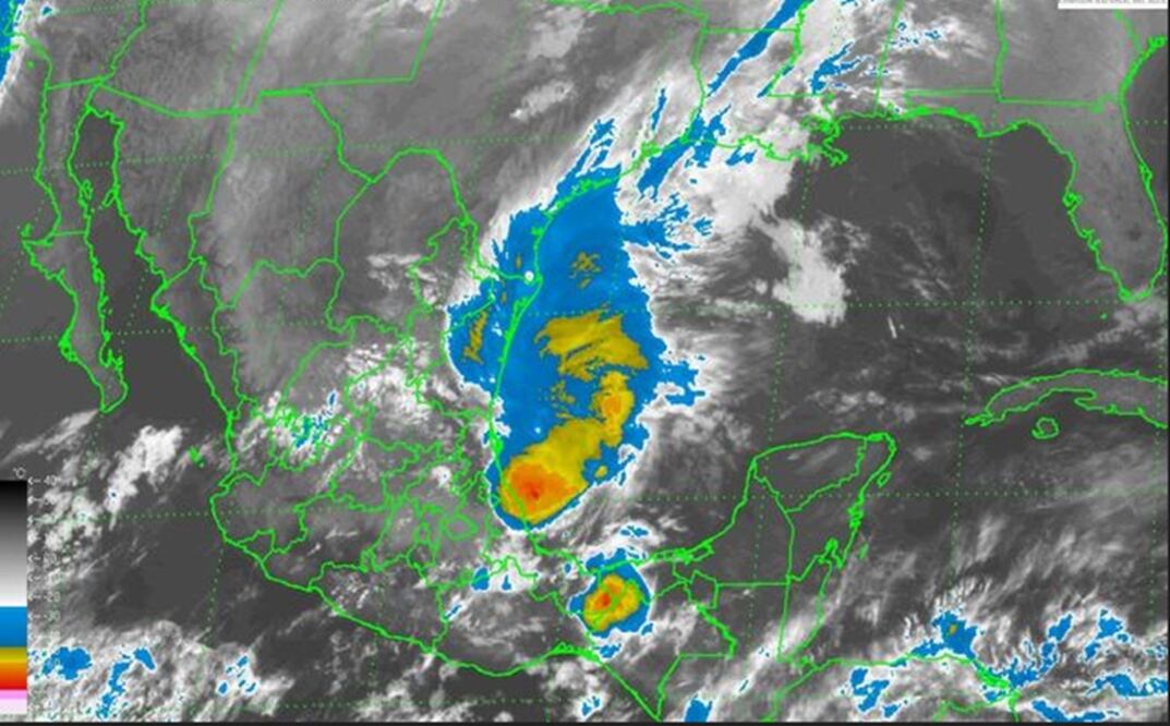 Imagen de satélite (Sistema Meteorológico Nacional)