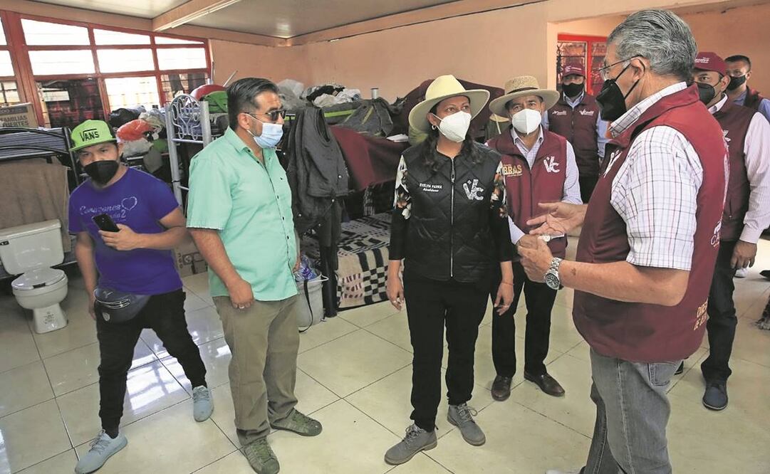 Evelyn Parra recorrió el Centro de Servicio Social de la alcaldía, donde se da alojamiento y comida a personas en situación de calle. Foto: Especial