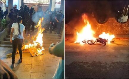 Con quema de objetos, comerciantes protestan en Chimalhuacán; exigen no ser desalojados