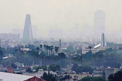 Se registra mala calidad del aire en el norte y centro del Valle de México