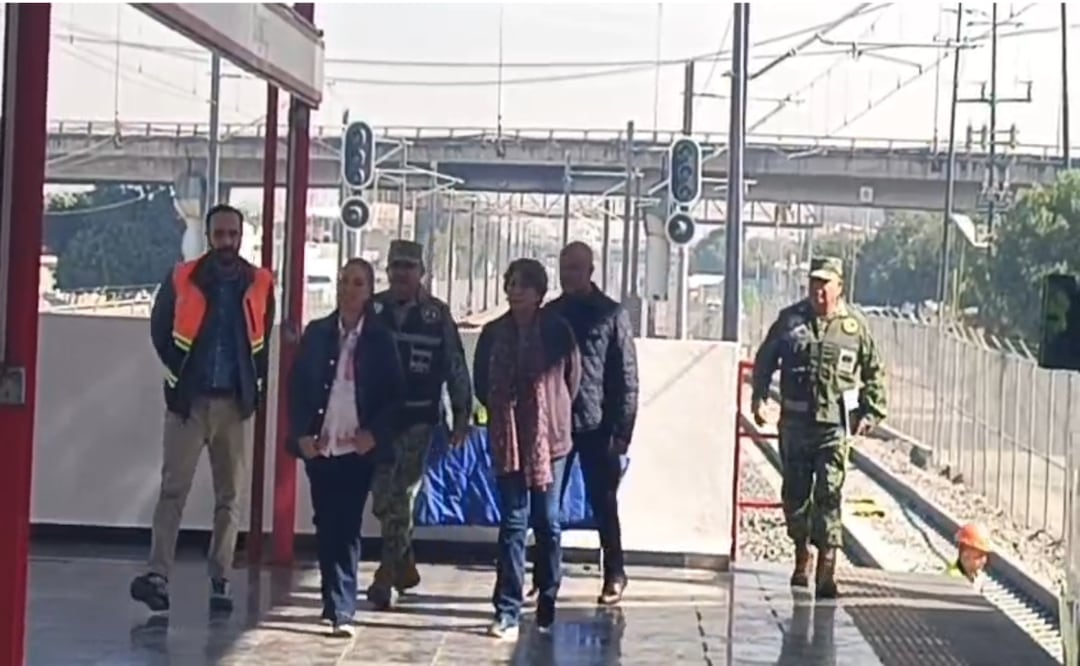 Sheinbaum y Delfina Gómez prueban Tren Suburbano al AIFA; alistan entrada en operación en 2026. Foto: Captura de pantalla