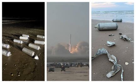 Lanzamiento de SpaceX; basura del cohete Starship invade playas de Tamaulipas