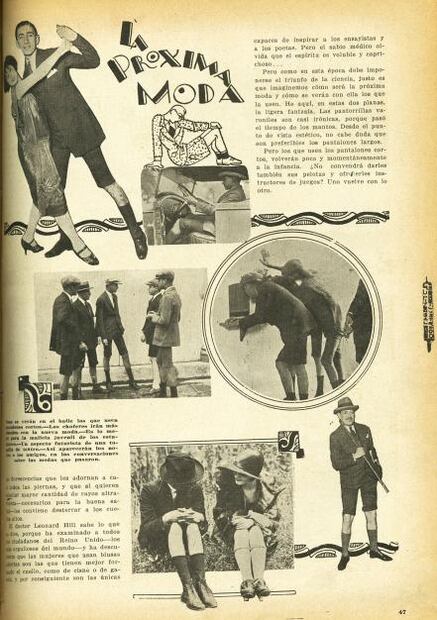 Los caballeros de los años 20 y sus pantalones cortos