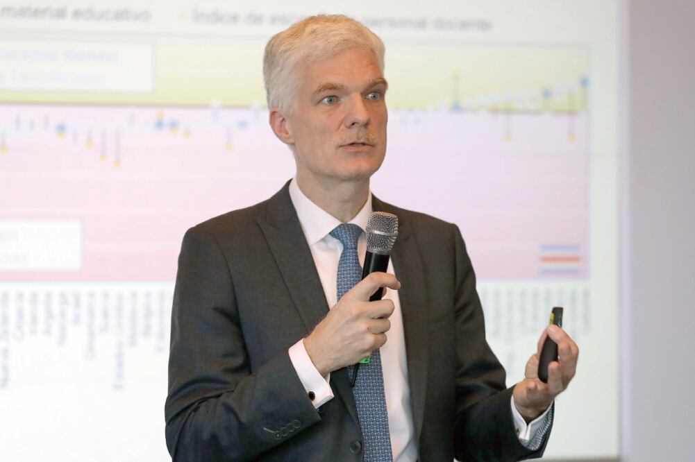 Andreas Schleicher Director de Educación y Habilidades de la OCDE. (JUAN REYES. EL UNIVERSAL)