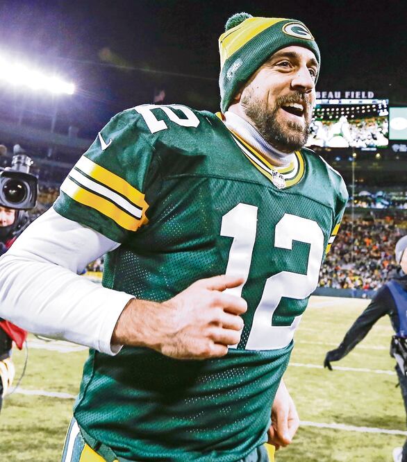 Aaron Rodgers tiene 14 triunfos seguidos jugando como local (ARCHIVO. EL UNIVERSAL)