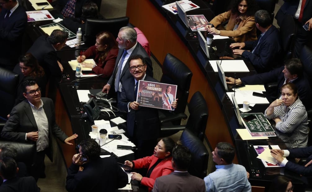 Aprobación en lo general del dictamen sobre pasar la reforma judicial al año 2028. Foto: Diego Simón/ EL UNIVERSAL