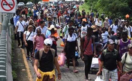 CNDH pide medidas cautelares para caravana migrante de 11 mil personas 