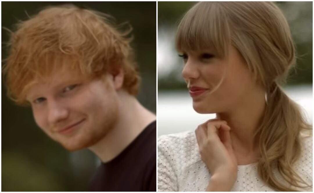 Ed Sheeran y Taylor Swift en el video de "Everything Has Changed"