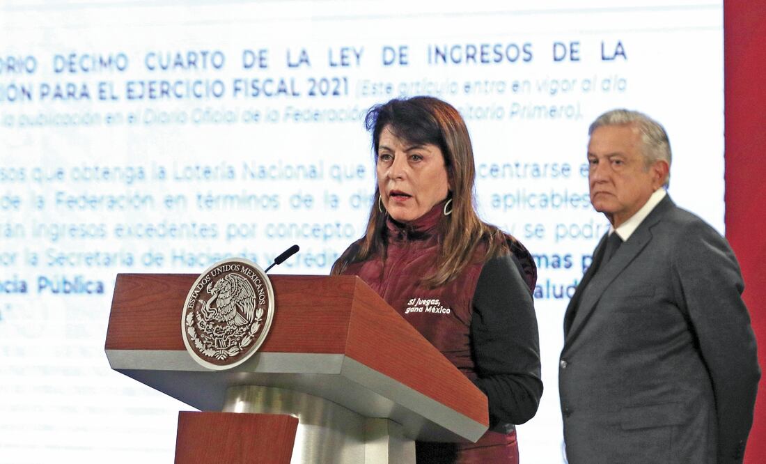 La actual titular de la Lotenal, Margarita González Saravia, no explicó la disminución en los boletos y montos reportados relacionados con la rifa del valor del avión presidencial. Foto: CARLOS MEJÍA. EL UNIVERSAL