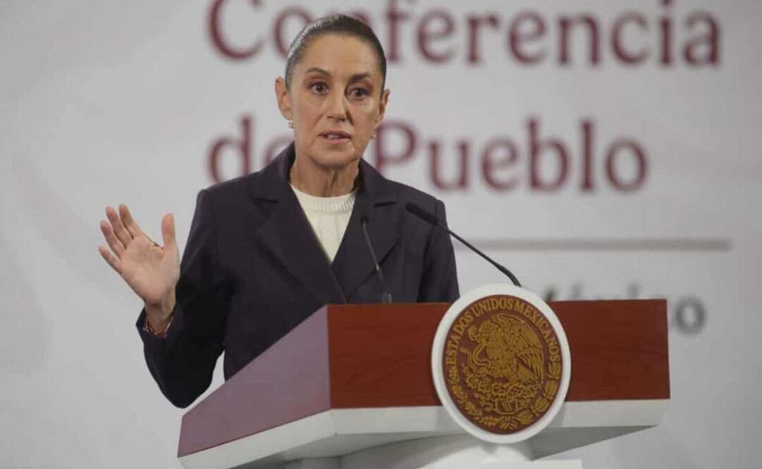 Claudia Sheinbaum, presidenta de México, durante la mañanera del 5 de noviembre del 2025. Foto: Carlos Mejía/ EL UNIVERSAL