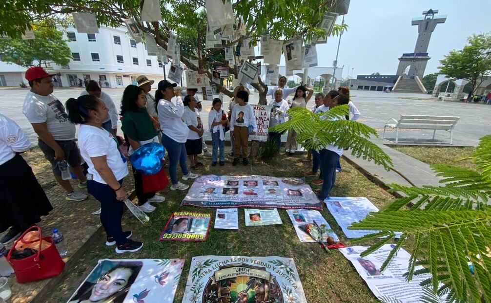 Madres buscadoras en Tabasco se unen a la Marcha por la Dignidad Nacional este 10 de mayo / Foto: Luma. EL UNIVERSAL