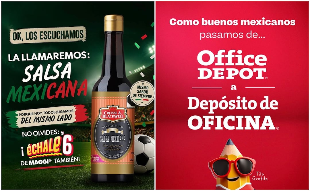 Las marcas internacionales se mexicanizaron en apoyo a la Selección Mexicana. Fotos: Redes Sociales