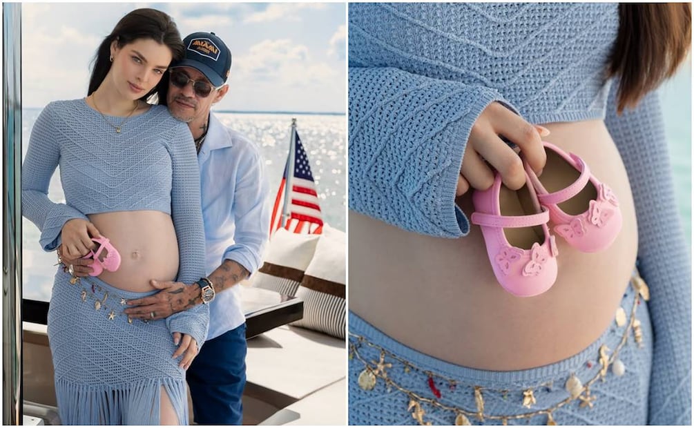 Nadia Ferreira y Marc Anthony esperan la llegada de su hija.