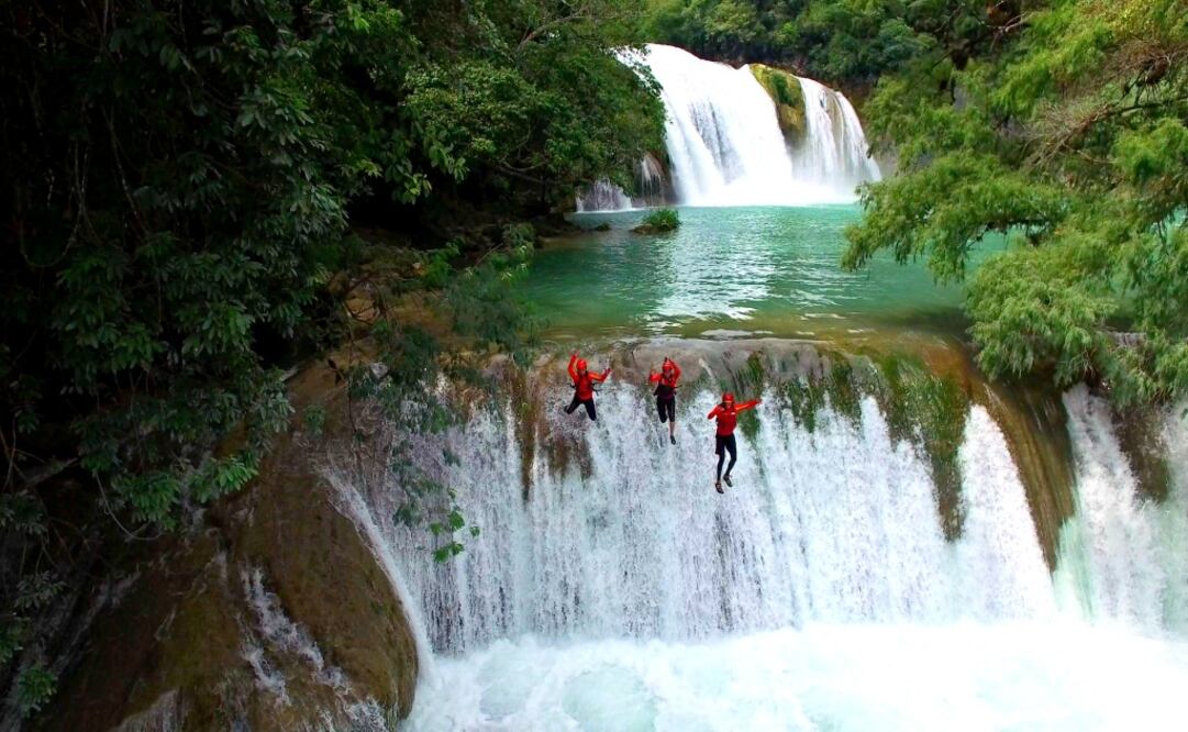 Ve de salto en salto por las cascadas de Micos, en la Huasteca potosina. (Foto: Cortesía Huaxteca.com)