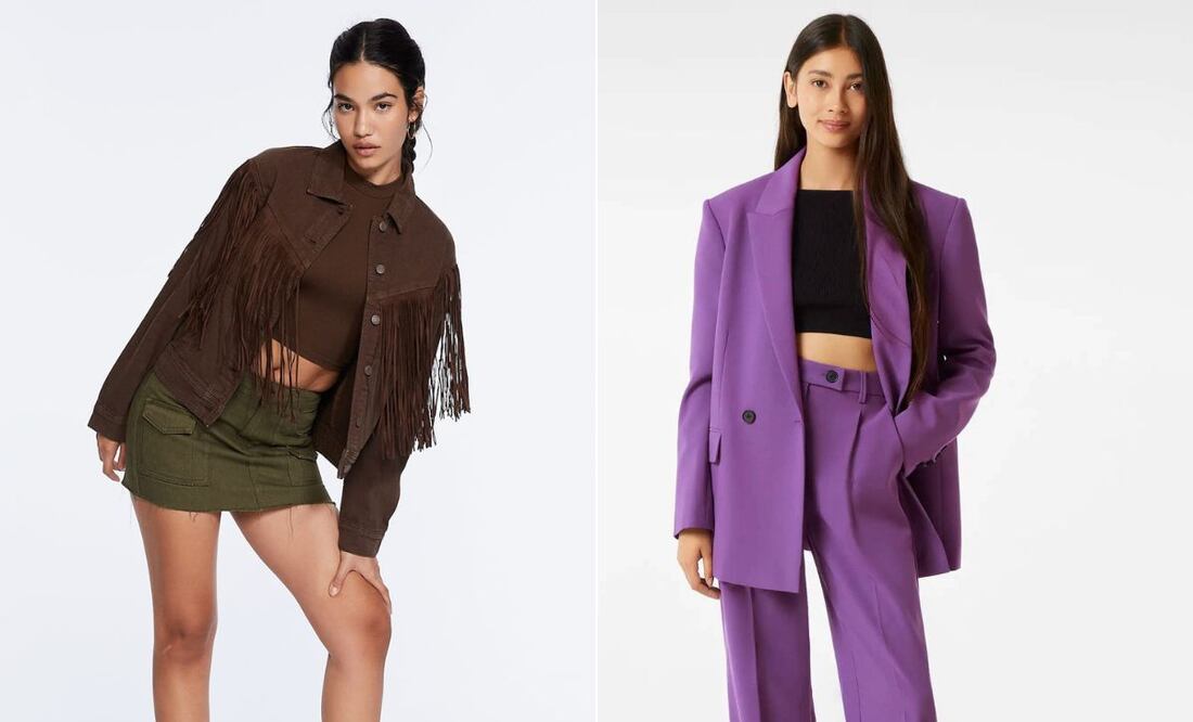 Los flecos son protagonistas de las tendencias de otoño / Foto: Stradivarius / Bershka