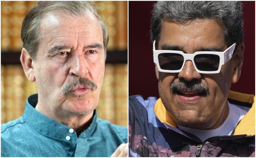 Vicente Fox y Nicolás Maduro. Foto: AP / EL UNIVERSAL