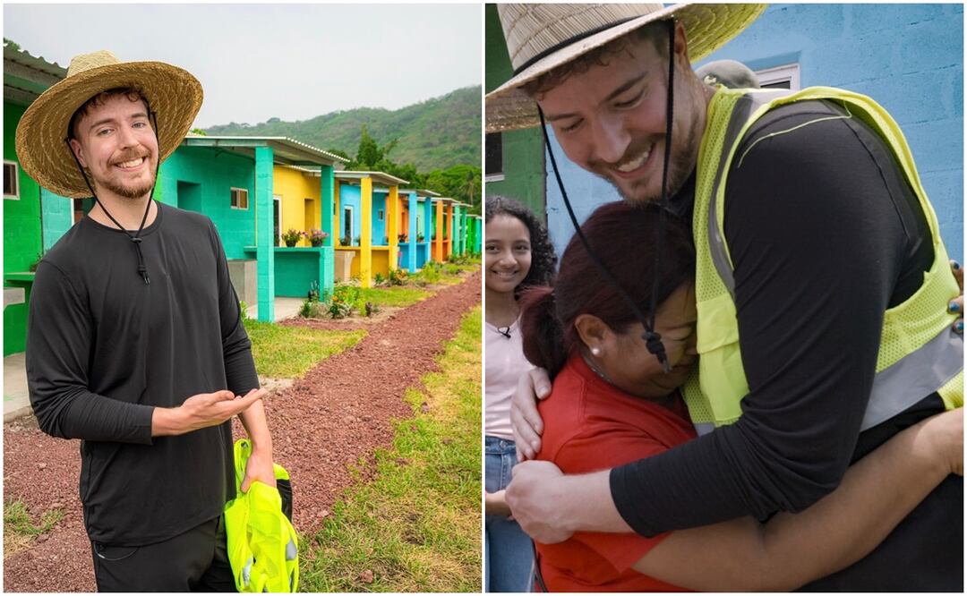 En el video su travesía inicia desde Jamaica, donde en las montañas construyó casas nuevas para reemplazar las viviendas mal cimentadas. Fotos: Instagram @mrbeast