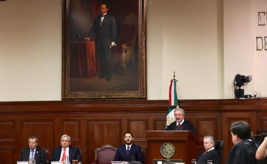 Informe del ministro presidente de la SCJN, Luis María Aguilar. Foto: Lucía Godínez