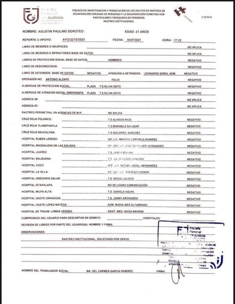 Buscan a Agustín Paulino Doroteo, joven de la comunidad otomí que desapareció en Benito Juárez