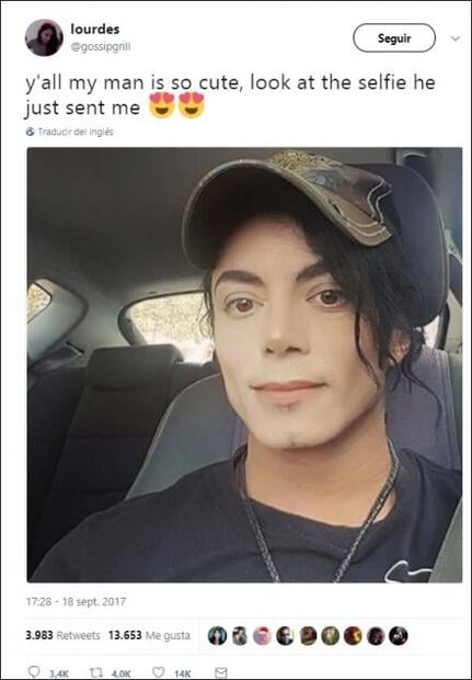 Mujer comparte foto y todos piensan que es Michael Jackson