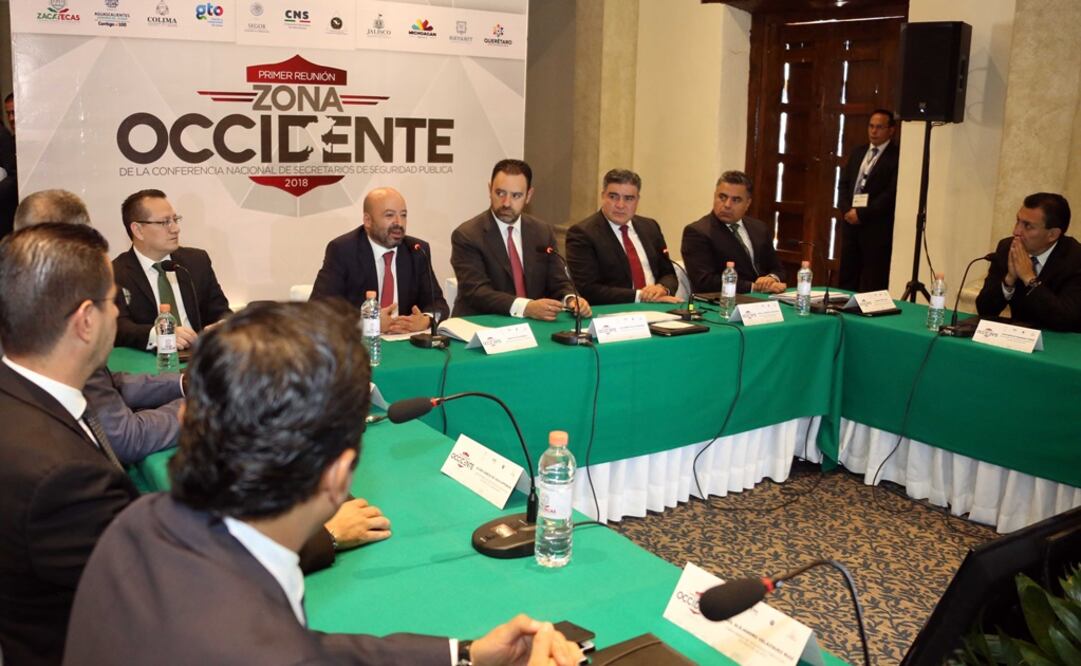 Renato Sales inauguró en Zacatecas la Primera Reunión Zona Occidente de la Conferencia de Secretarios de Seguridad Pública 2018. /Especial