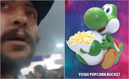 VIDEO: Critican a hombre tras exigir producto de Super Mario Galaxy en cine de México; lo bautizan como “Lord Palomera”
