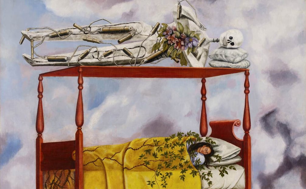 Pintura "El sueño (la cama)" de Frida Kahlo. EFE / Sotherby's
