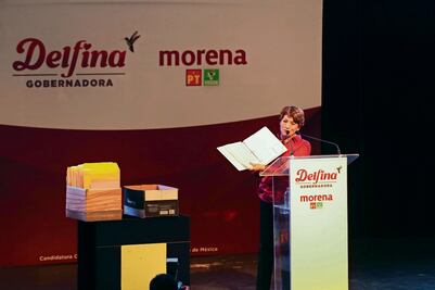 Delfina Gómez va por ampliación del Metro y revocación 