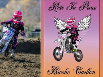 Brooke Carlton, pequeña promesa del motocross, pierde la vida en ‘extraño accidente’