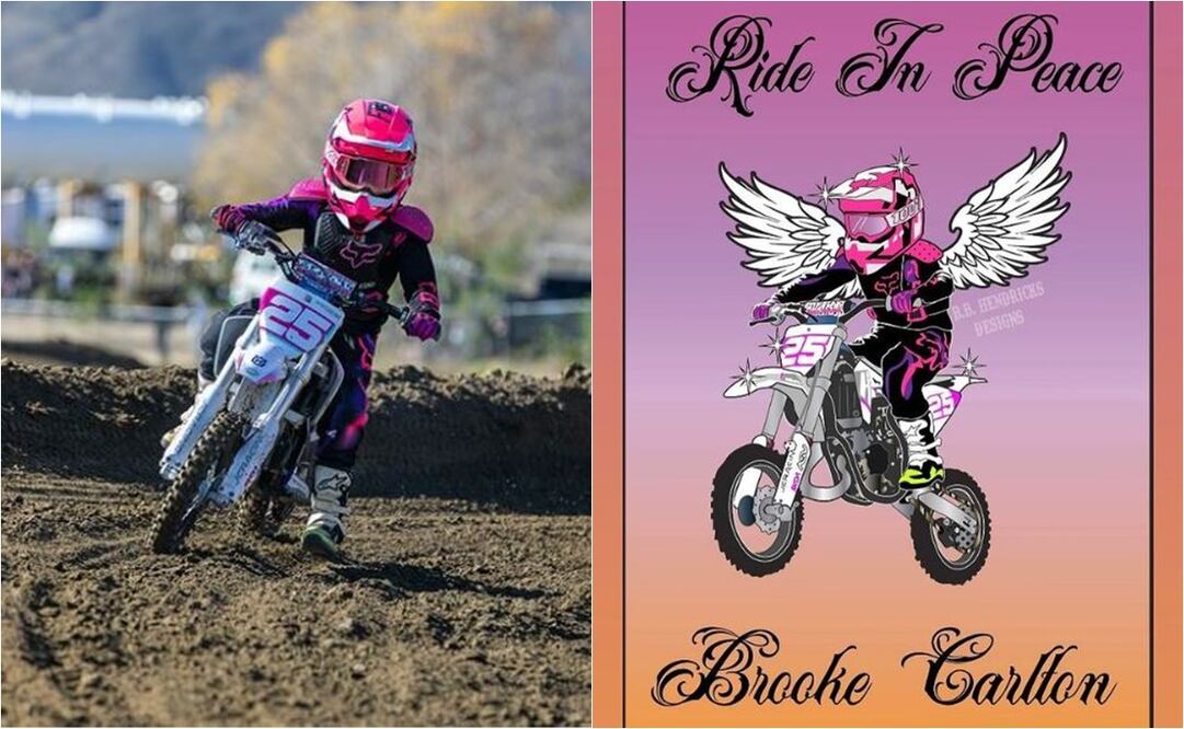 Brooke Carlton era una joya del motocross. FOTO: ESPECIAL