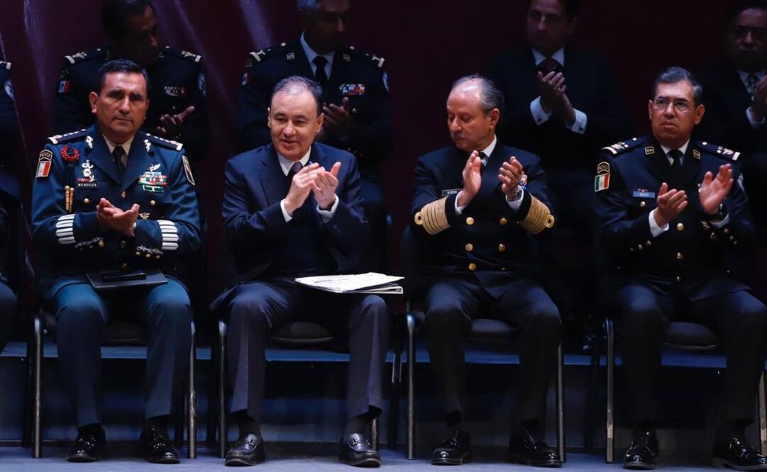 El secretario de Seguridad y Protección Ciudadana (SSPC), Alfonso Durazo Montaño, en la XXII Asamblea Plenaria de la Conferencia Nacional de Secretarios de Seguridad Pública (Foto: Berenice Fregoso / EL UNIVERSAL)