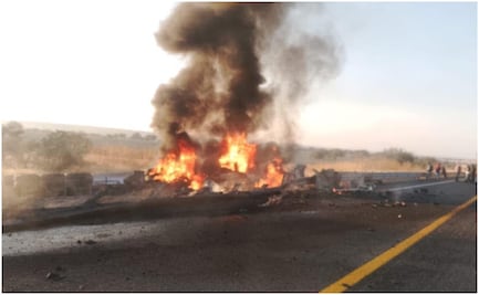 Muere conductor de tractocamión incendiado en Jalisco; transportaba mineral de Mazapil, Zacatecas