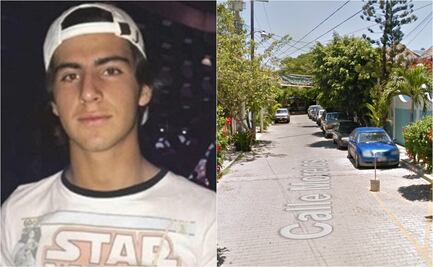 Diego Urik, presunto feminicida de Jessica, fue detenido en esta calle, fuera de un hotel en Jalisco