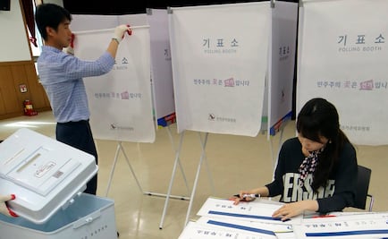 Abren colegios electorales en Corea del Sur para las presidenciales