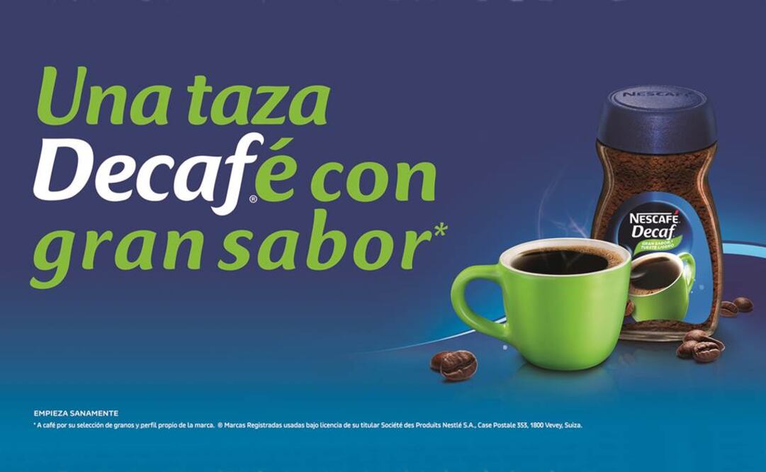 La esencia genuina del café, en un café descafeinado