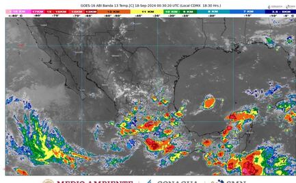 Frente frío 2 y onda tropical 23 empeoran clima en México; se prevén lluvias intensas y vientos fuertes 