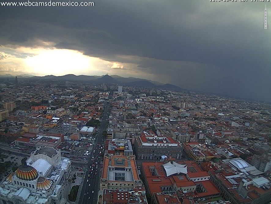 Imagen tomada del Twitter de Webcams de México 