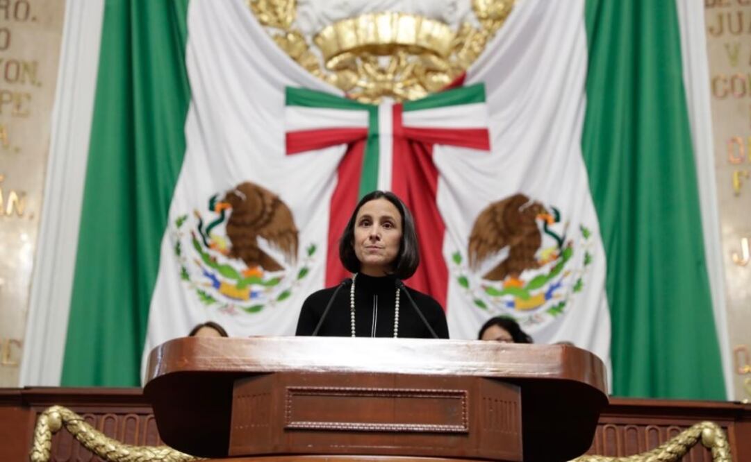 La secretaria de Administración y Finanzas del Gobierno capitalino, Luz Elena González. Fotografía: IVAN STEPHENS/ EL UNIVERSAL
