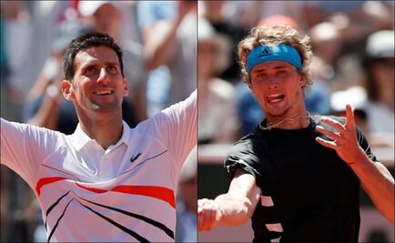 Djokovic y Zverev avanzan a octavos de final en Roland Garros