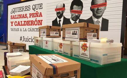 Diputados de Morena aportan 300 mil firmas para consulta de juicio a expresidentes