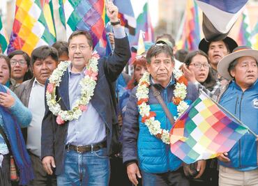 Afines a Luis Arce dicen que defenderán la democracia ante "planes" de "golpe" de Evo Morales