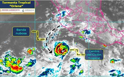 Se forma la tormenta tropical “Orlene” en costas de Colima y Jalisco 