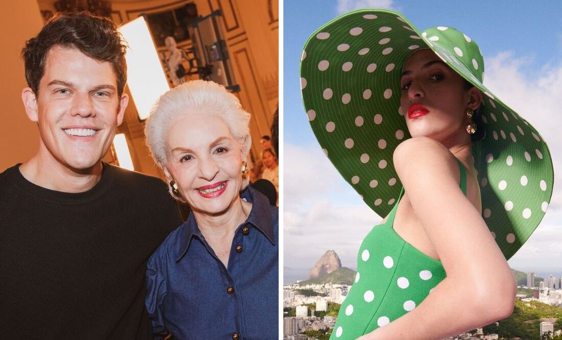 Wes Gordon y Carolina Herrera. Colección Resort 2024, presentada en Río de Janeiro. Foto: Instagram @carolinaherrera
