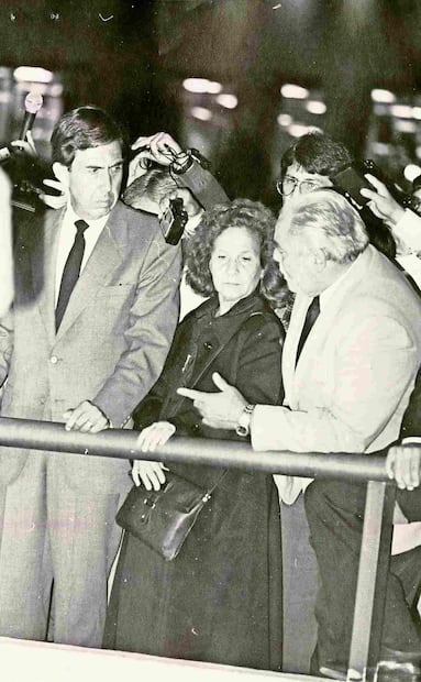 Cuauhtémoc Cárdenas, Rosario Ibarra y Manuel Clouthier durante un mitin para protestar por el resultado de la elección de julio de 1988. Foto: Archivo/ EL UNIVERSAL